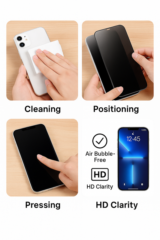 iPhone Schutzfolie Anti-Spion – Keramik Weichfolie Blickschutz